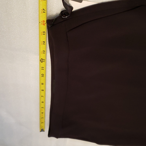 Trouvé NEW Metal Grommet Hem High Low Side Slit SKIRT Black NWT Business 🎉HP🎉 - Picture 6 of 16